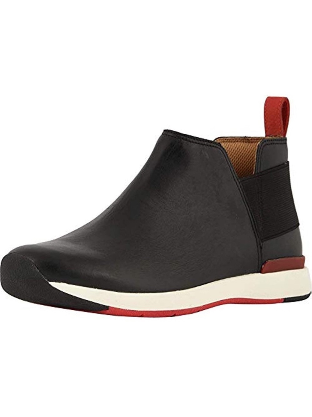 Vionic Black & Red slip on sneaker-boot